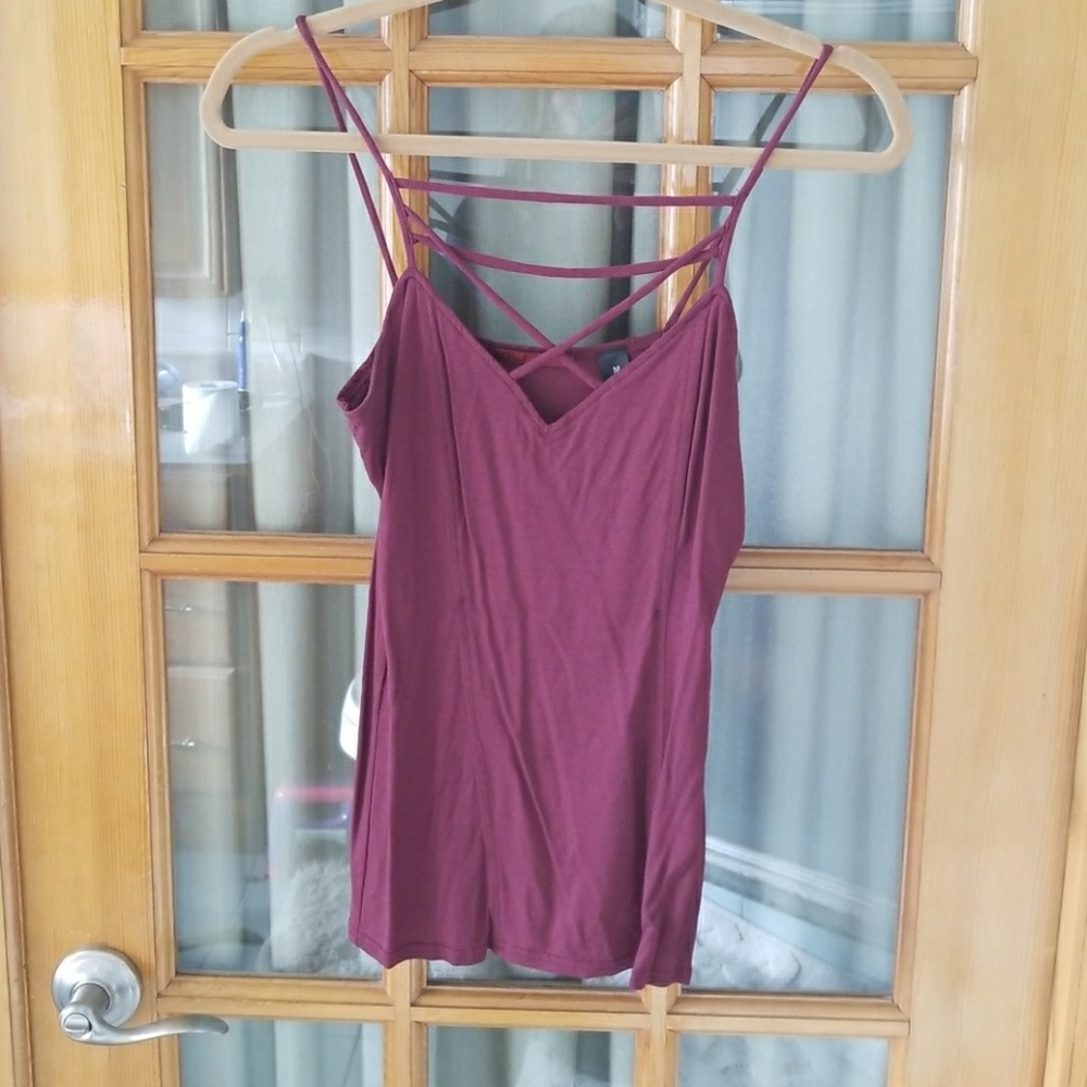 Criss cross tank top